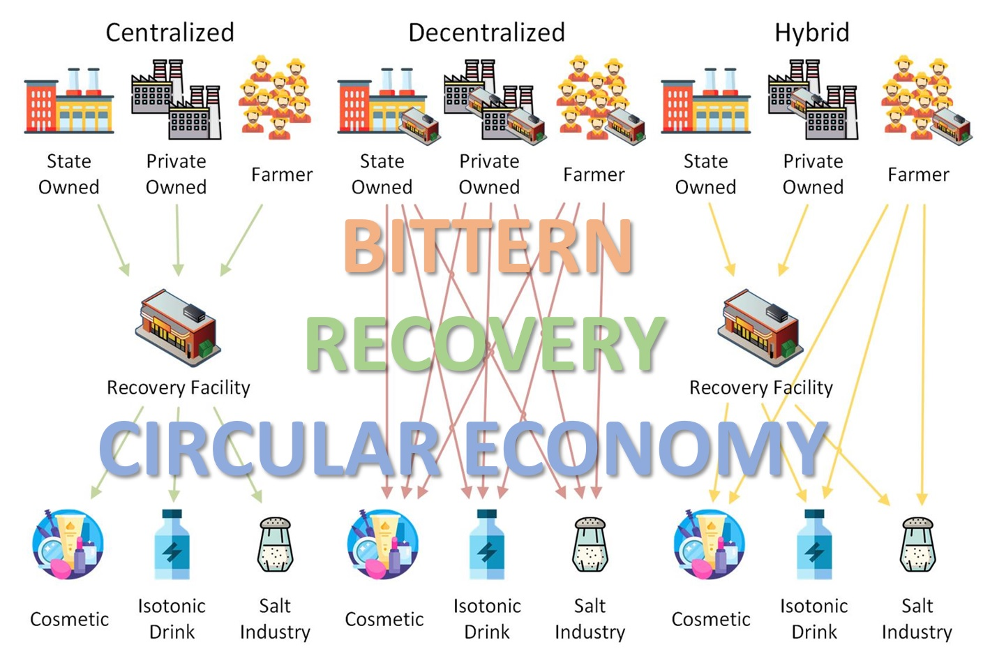 Index terms: Bittern recovery; Circular economy; Mixed-integer nonlinear programming