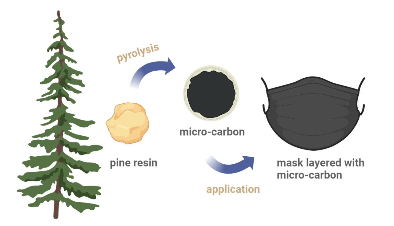 Index terms: Carbon; Mask; Penetration level; Resina colophonium; Spray pyrolysis
