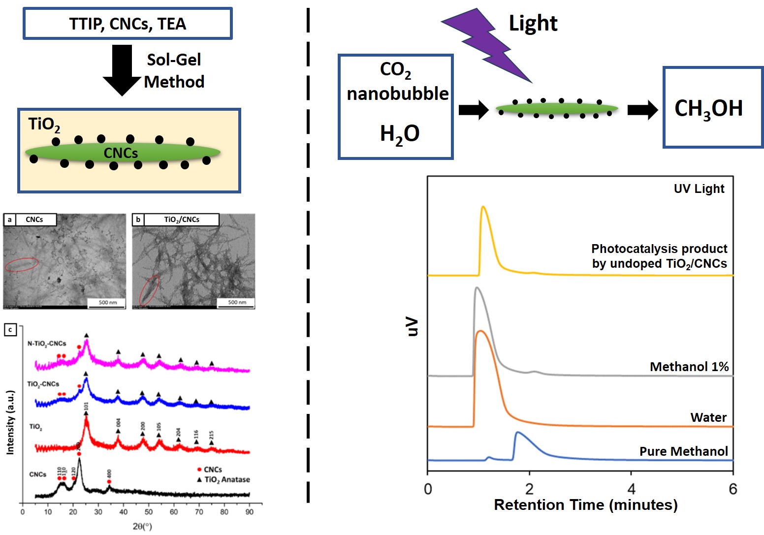 Index terms: CO2 photocatalysis; Multiphase reaction; Nanobubble; Nitrogen doping; TiO2